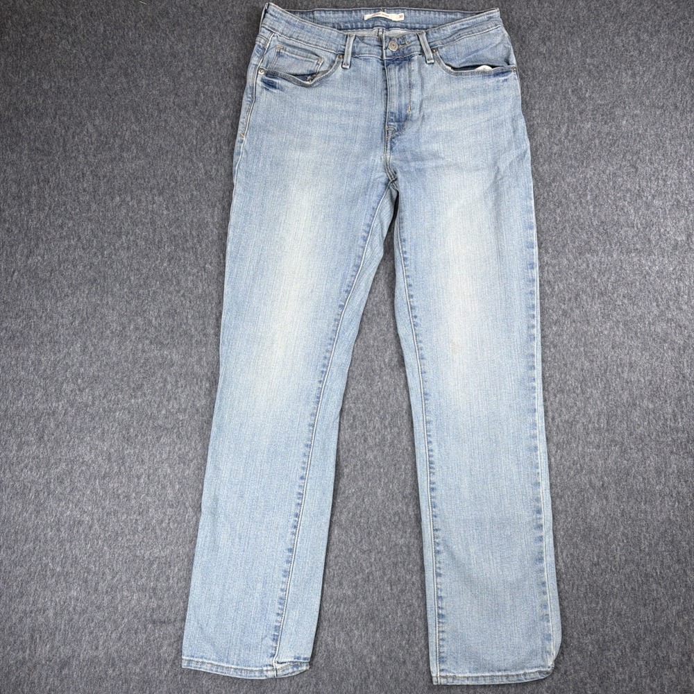 Levis Jeans Womens 30 Blue Denim Mid Rise Skinny Cotton Stretch